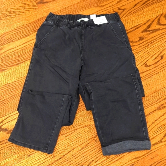 NWT H&M lined black boys jeans jogger size 10 - Picture 1 of 3